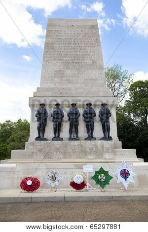 LONDON, UK - MAY 14, 2014 - The Cenotaph War Memorial in Whitehall, London on 15th May 2014.