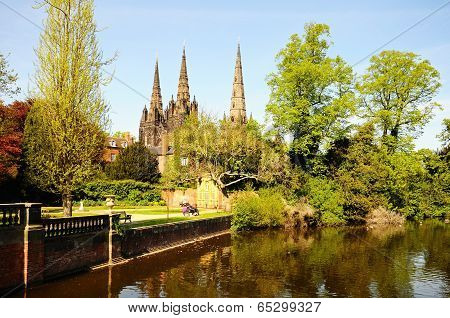 Cathedral and Minster Pool, Lichfield.