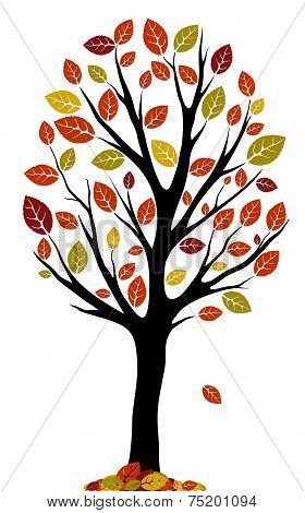 tree with colorful leaves