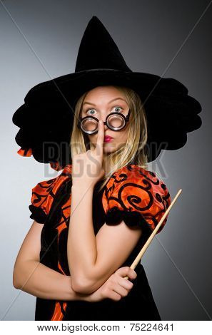 Witch doing her dirty tricks 