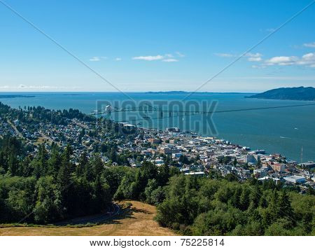 A View Of Astoria Oregon From The Astoria Column