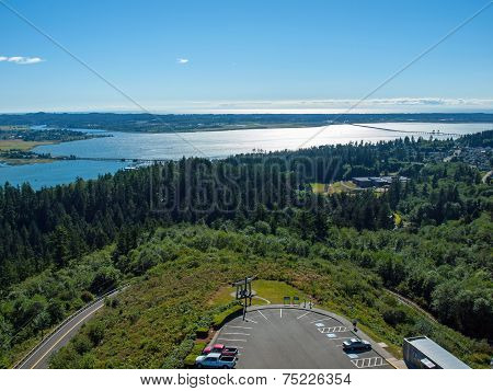 A View Of The Astoria Oregon Area From The Astoria Column
