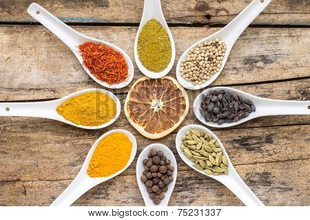 Spices Recipe Background.