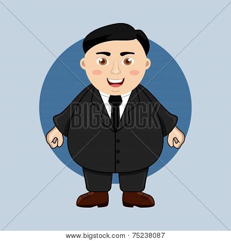 Fat Manager Vector Fat Businessman Vector & Photo (Free Trial) | Bigstock