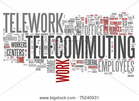 Word Cloud Telecommuting