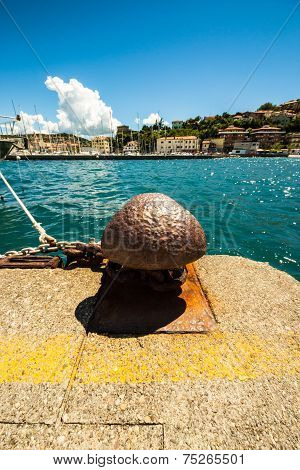 Berth On The Pier Of An Italian Little Port