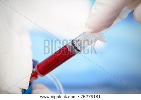 Blood For Analysis In The Laboratory