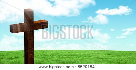 Cross against sky
