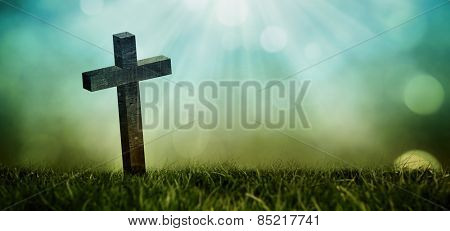 Cross against sky