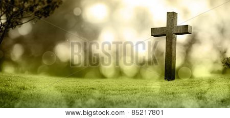 Cross against sky