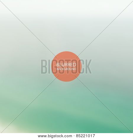 Abstract Background with Blurred Image - Turquoise