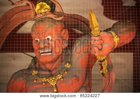Nio (Benevolent Kings) at Shitennoji Temple in Osaka Japan