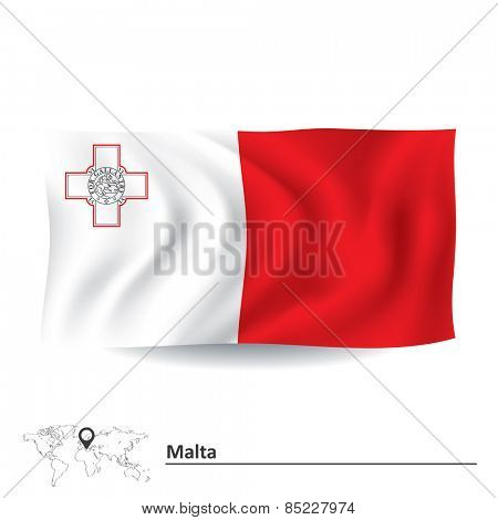 Flag of Malta - vector illustration