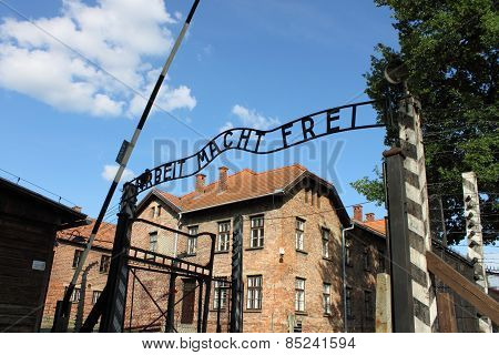 Entrance Gate to Auschwitz Concentration Camp