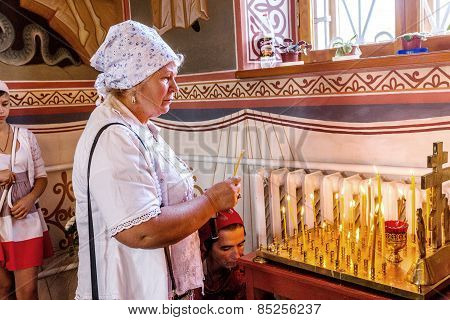 Odessa, Ukraine - September 13: Celebration Of  Orthodox Christian Religious Holiday Icons Of Temple