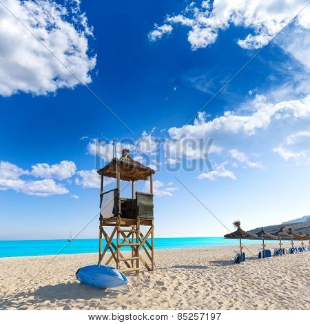Majorca Cala Mesquida beach in Mallorca Balearic Islands of Spain