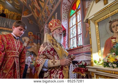 Odessa, Ukraine - September 13: Celebration Of  Orthodox Christian Religious Holiday Icons Of Temple