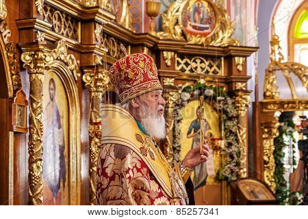 Odessa, Ukraine - September 13: Celebration Of  Orthodox Christian Religious Holiday Icons Of Temple