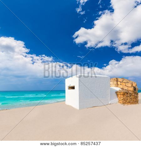 Majorca Es Trenc ses Arenes beach in Campos Balearic islands of Mallorca Spain