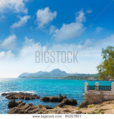 Majorca Cala Ratjada beach Rajada in Capdepera Mallorca