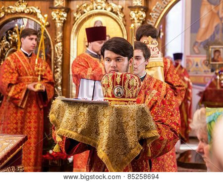 Odessa, Ukraine - September 13: Celebration Of The Orthodox Christian Religious Holiday Icons Of The