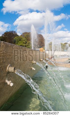 Closeup Of Fountains
