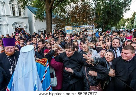 Odessa, Ukraine - September 29: First Visit Of The Rector Of The Ukrainian Orthodox Church Onufry, M