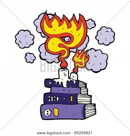 cartoon magic spell books
