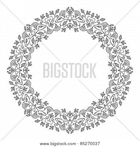 Vector Art Nouveau Frame.