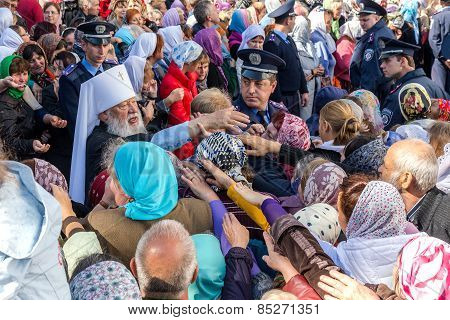 Odessa, Ukraine - September 29: First Visit Of The Rector Of The Ukrainian Orthodox Church Onufry, M