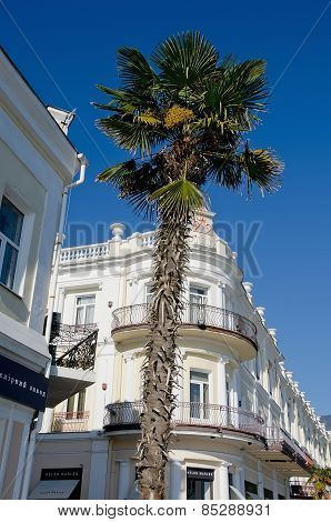 Old Building On The Promenade In Yalta