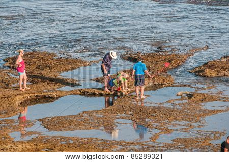 People At The Reebok Beach