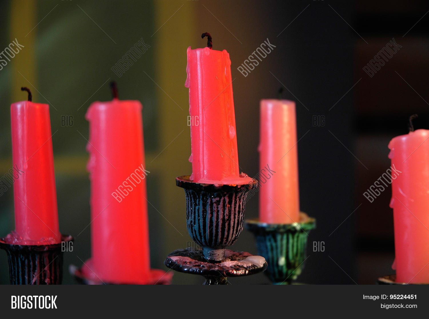 Red Candles Image & Photo (Free Trial) Bigstock