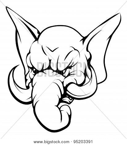 Elephant Mascot Character