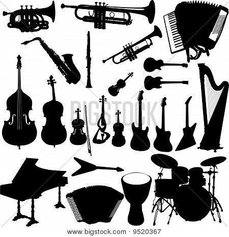 Musica strumento vettoriale