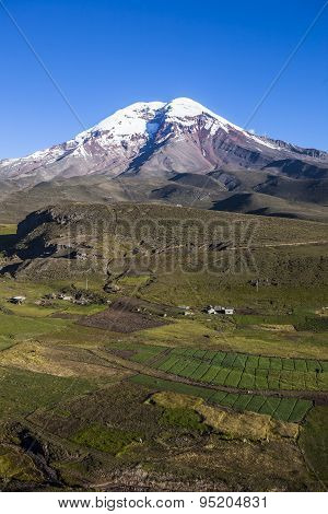 Chimborazo Volcano And Paramo
