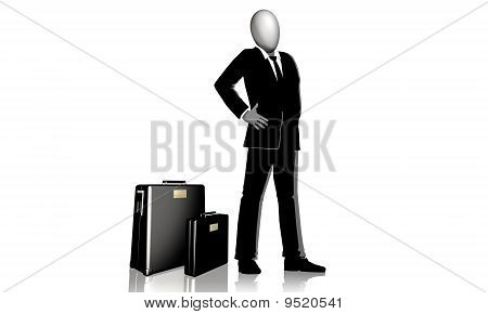 travel bag man gráfico