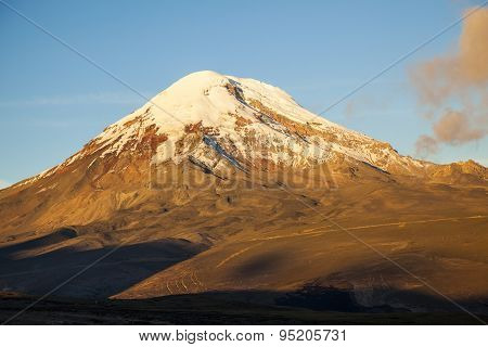Chimborazo Volcano At Sunset