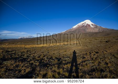 Chimborazo Volcano At Sunset