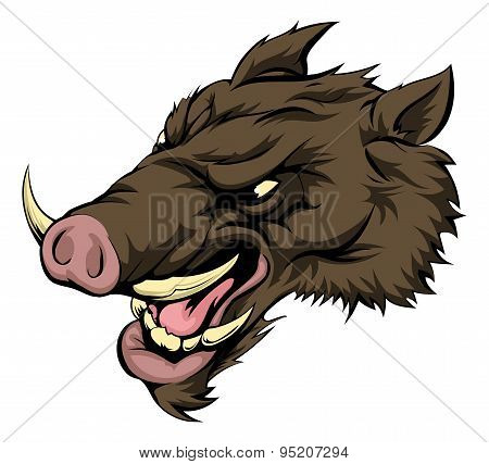 Boar Mascot Character