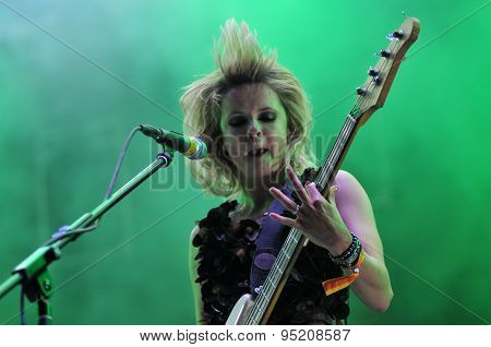 The Subways performing a live concert