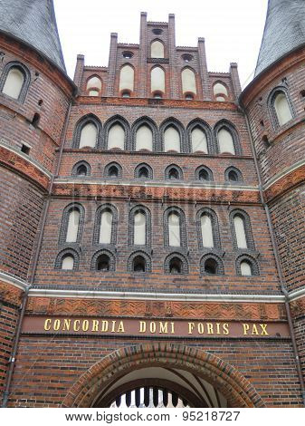 Holsten Gate In Lubeck