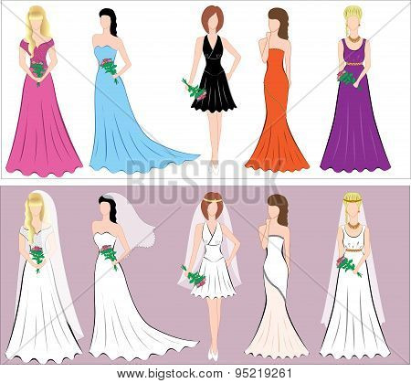 Womens And Brides Dresses.eps
