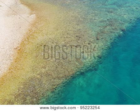 The colors of the sea and the beach