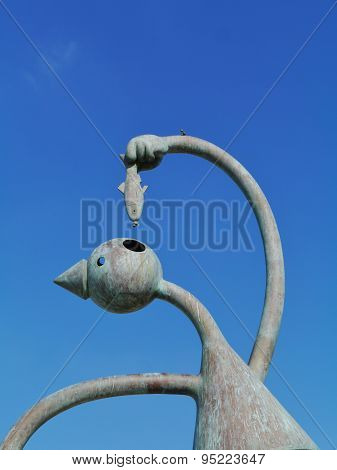 Bronze sculpture in Scheveningen