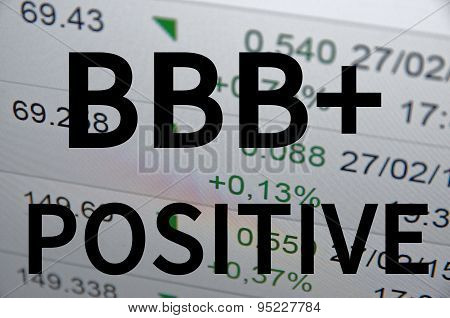 BBB+ positive