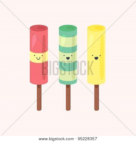 Vector Set Of Ice-creams
