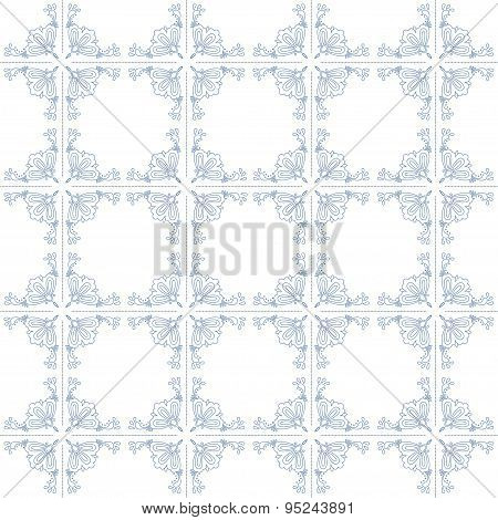 Seamless pattern with Dutch ornaments