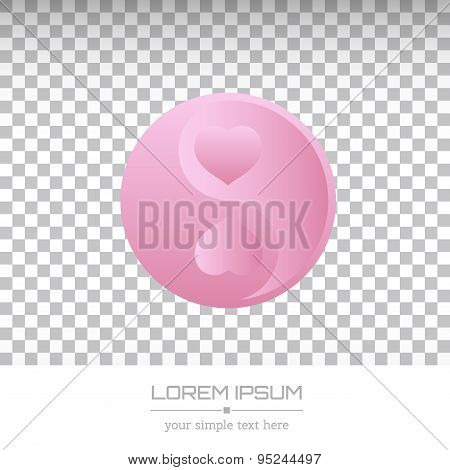 Abstract Creative concept vector visit card of Ying yang for web and mobile applications isolated on