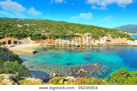Cala Dragunara Under A Cloudy Sky